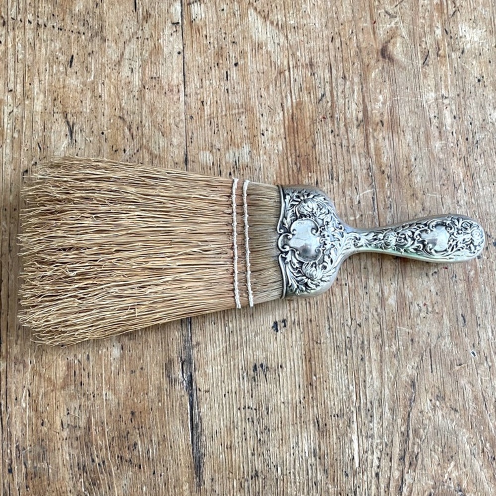 SOLD Antique Sterling Silver Whisk Broom